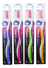 DENTAL CARE Зубная щетка Фтор Fluorine Toothbrush с изогнутой ручкой (в ассортименте)