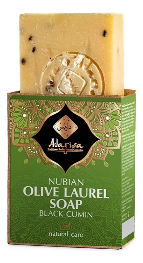 Нубийское оливково-лавровое мыло с черным тмином 100г цена и фото