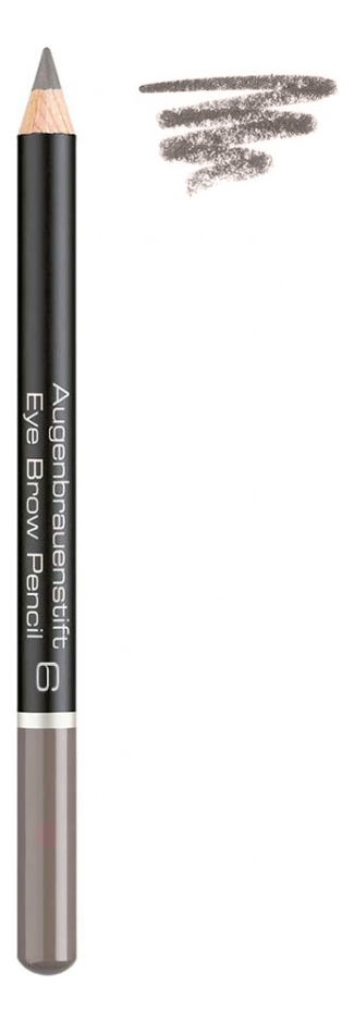 Карандаш для бровей Augenbrauenstift Eye Brow Pencil 1,1г: 6 Medium Grey Brown