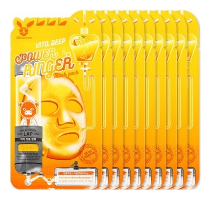 

Тканевая маска для лица с витаминами Vita Deep Power Ringer Mask Pack: Маска 10*23мл, Тканевая маска для лица с витаминами Vita Deep Power Ringer Mask Pack