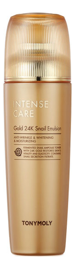 Эмульсия для лица Intense Care Gold 24K Snail Emulsion 140мл tony moly эмульсия для лица с улиткой и золотом intense care gold 24k snail emulsion 160мл