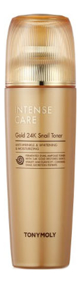 Тонер для лица Intense Care Gold 24K Snail Toner 140мл tony moly тонер intense care gold 24k snail 140 мл