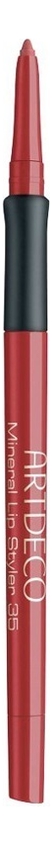 Минеральный карандаш для губ Mineral Lip Styler 0,4г: 35 Mineral Rose Red