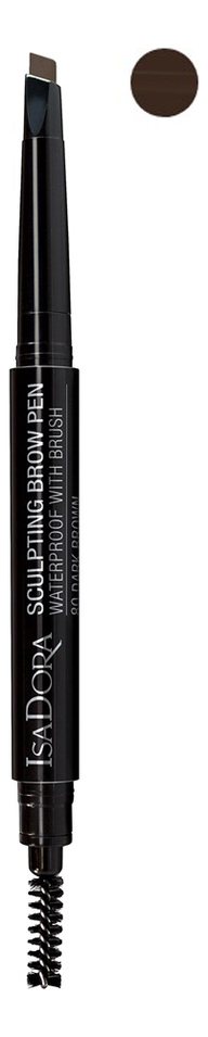 

Карандаш для бровей Sculpting Brow Pen Waterproof With Brush 0,2г: 80 Dark Brown, Карандаш для бровей Sculpting Brow Pen Waterproof With Brush 0,2г