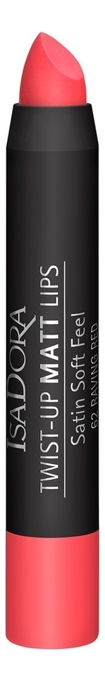 

Помада-карандаш для губ матовая Twist-Up Matt Lips 3,3г: 62 Raving Red, Помада-карандаш для губ матовая Twist-Up Matt Lips 3,3г