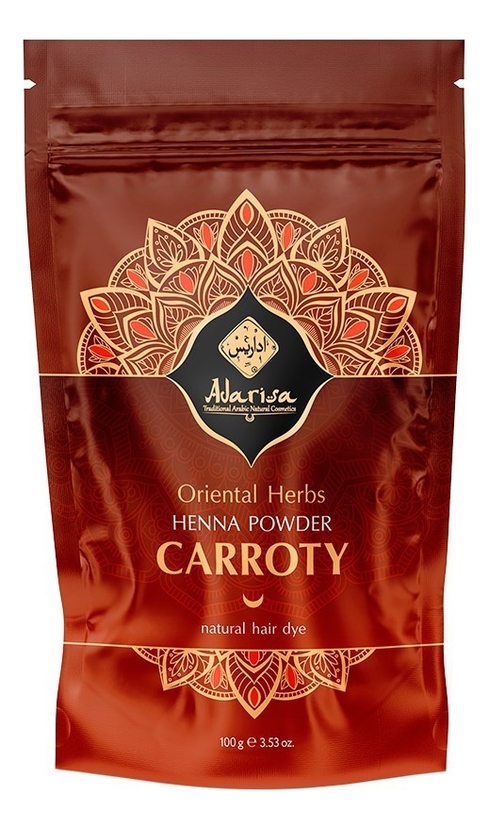 

Травяная хна для волос 100г: Carroty, Травяная хна для волос 100г