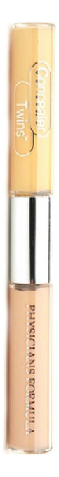 

Консилер двухцветный с аппликатором 2 в 1 Concealer Twins Correct & Cover Cream Concealer 5,8г: Желтый-светлый, Консилер двухцветный с аппликатором 2 в 1 Concealer Twins Correct & Cover Cream Concealer 5,8г
