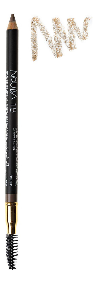 Nouba карандаш для бровей со щеточкой eyebrow pencil with applicator 1 ...