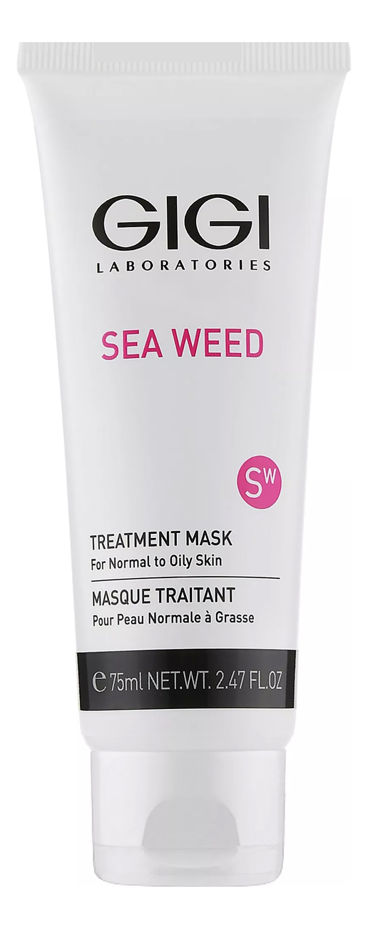 Лечебная маска для лица Sea Weed Treatment Mask For Normal To Oily Skin 75мл: Маска 75мл gigi маска лечебная treatment mask for normal to oily skin 75 мл gigi sea weed