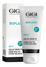 GiGi Крем с 15% азелаиновой кислотой для жирной и проблемной кожи лица Bioplasma Azelaic Cream 30мл