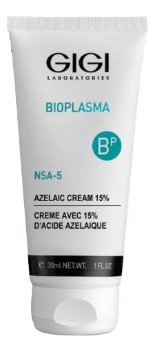 Купить Крем с 15% азелаиновой кислотой для жирной и проблемной кожи лица Bioplasma Azelaic Cream 30мл, GiGi