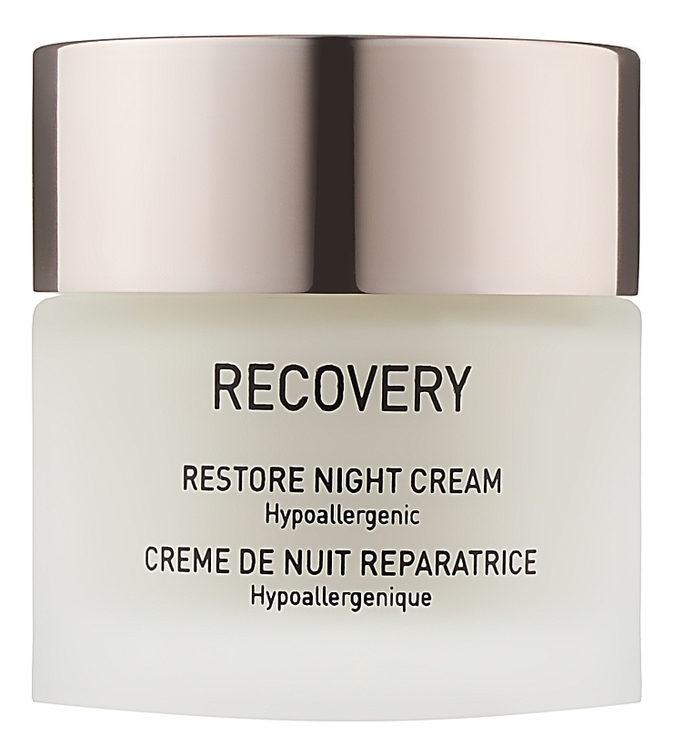 

Восстанавливающий ночной крем для лица Recovery Restore Night Cream Hypoallergenic 50мл: Крем 50мл, Восстанавливающий ночной крем для лица Recovery Restore Night Cream Hypoallergenic