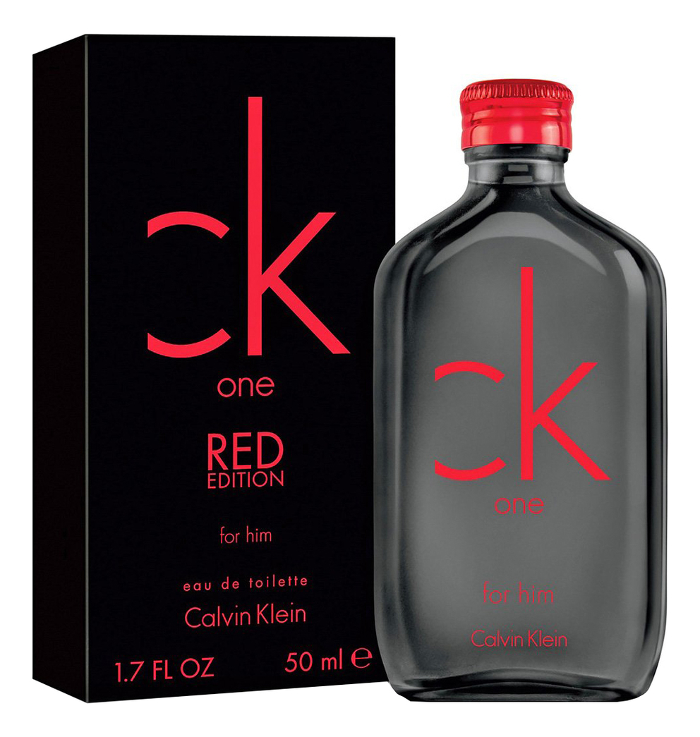 

CK One Red Edition for Him: туалетная вода 50мл, CK One Red Edition For Him