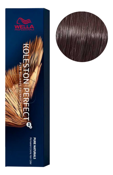 Купить Стойкая крем-краска для волос Koleston Perfect Color Pure Naturals 60мл: 55/0 Светло-коричневый интенсивный, Wella