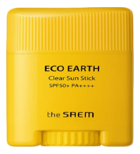 Фото - Стик-бальзам солнцезащитный Eco Earth Power Clear Sun Stick SPF50+ PA++++: Стик 16г тональный стик для лица ccc aura stick spf50 pa 12г