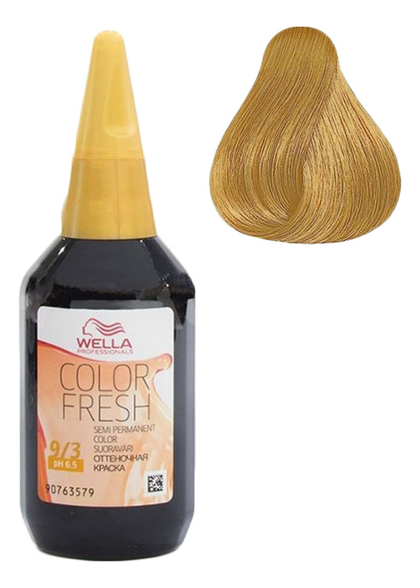 

Оттеночная краска Color Fresh 75мл: 9/3 Очень светлый блонд золотистый, Оттеночная краска Color Fresh 75мл