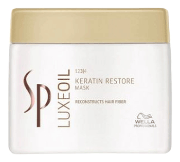 

Маска для восстановления кератина Sp LuxeOil Keratin Restore Mask: Маска 400мл, Маска для восстановления кератина SP LuxeOil Keratin Restore Mask