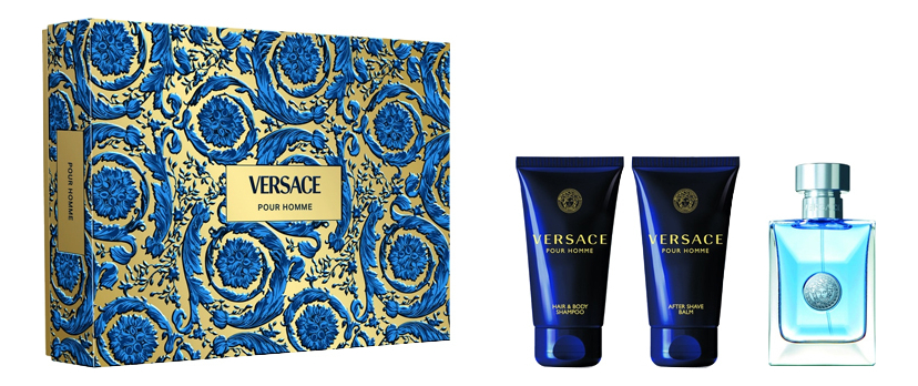 

Pour Homme: набор (т/вода 50мл + шампунь 50мл + бальзам п/бритья 50мл), Pour Homme