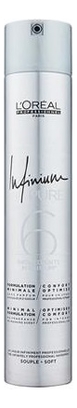 

Лак для волос средней фиксации Professionnel Infinium Pure Soft: Лак 500мл, Лак для волос средней фиксации Professionnel Infinium Pure Soft