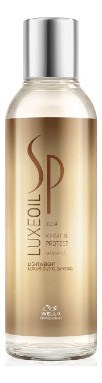 Купить Шампунь для защиты кератина волос SP LuxeOil Keratin Protect Shampoo: Шампунь 200мл, Wella