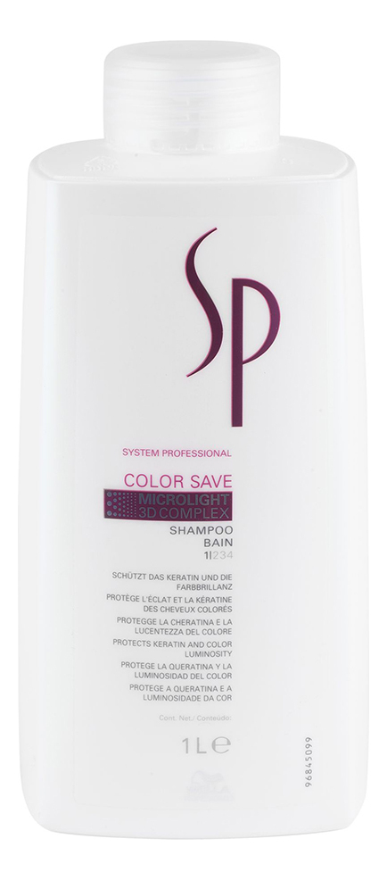 

Шампунь для окрашенных волос SP Color Save Shampoo: Шампунь 1000мл, Шампунь для окрашенных волос SP Color Save Shampoo
