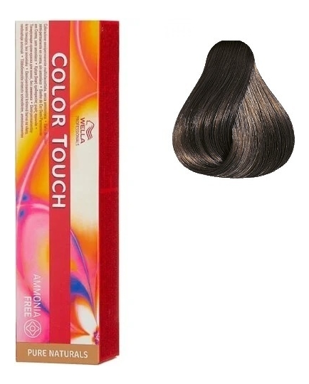 

Краска для волос без аммиака Color Touch Pure Naturals 60мл: 5/0 Светло-коричневый, Краска для волос без аммиака Color Touch Pure Naturals 60мл