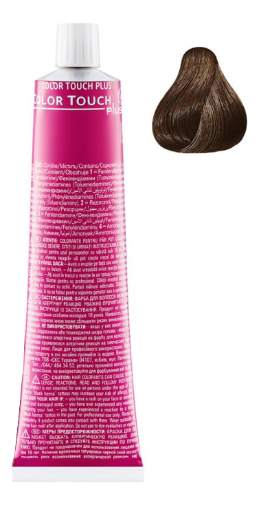 

Краска для волос без аммиака Color Touch Plus 60мл: 55/03 Шафран, Краска для волос без аммиака Color Touch Plus 60мл