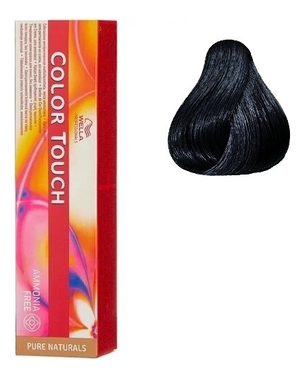 

Краска для волос без аммиака Color Touch Pure Naturals 60мл: 2/0 Черный, Краска для волос без аммиака Color Touch Pure Naturals 60мл