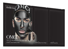 Double Dare OMG! Маска для лица трехкомпонентная Man In Black Peel Off Mask