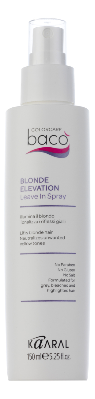 

Несмываемый спрей-блеск для волос Baco Color Collection-Blonde Elevation Leave In Spray 150мл