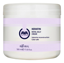 KAARAL Питательная крем-маска для восстановления окрашенных и химически обработанных волос AAA Keratin Royal Jelly Cream 500