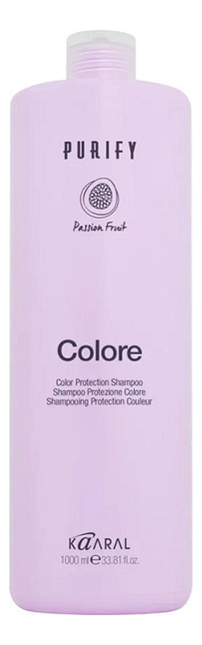 Шампунь для окрашенных волос Purify Colore Shampoo: Шампунь 1000мл шампунь для окрашенных волос на основе фруктовых кислот ежевик kaaral purify colore shampoo 1000 мл