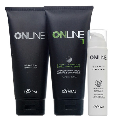 

Выпрямляющий крем для нормальных и крепких волос Online Hair Straightening System 1 445мл