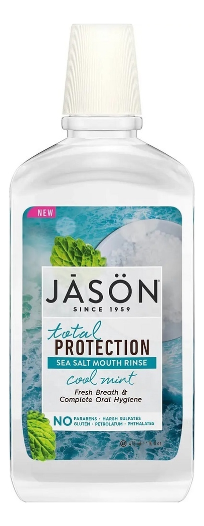 

Ополаскиватель для полости рта с морской солью Total Protection Sea Salt Mouth Rinse 473мл