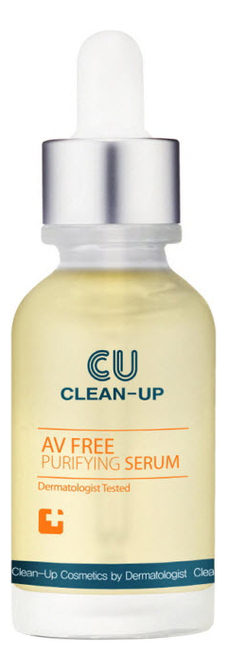 

Сыворотка для проблемной кожи лица Clean-Up AV Free Purifying Serum: Сыворотка 30мл, Сыворотка для проблемной кожи лица Clean-Up AV Free Purifying Serum