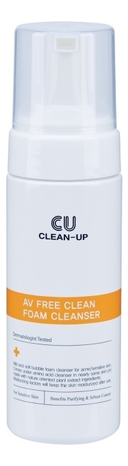 

Очищающая пенка для проблемной кожи лица Clean-Up AV Free Clean Foam Cleanser 150мл