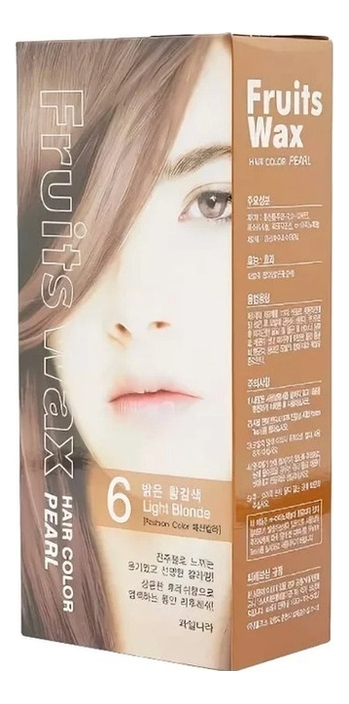 

Краска для волос Fruits Wax Pearl Hair Color 60мл: No 06, Краска для волос Fruits Wax Pearl Hair Color 60мл