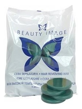 Beauty Image Горячий воск для депиляции в дисках с экстрактом водорослей Hair Removing Wax 1000г (зеленый)