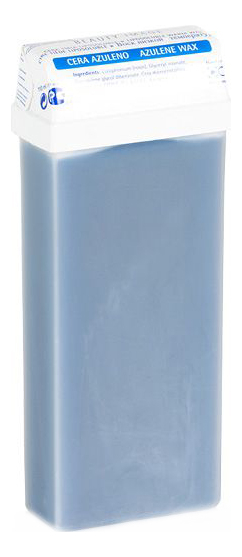 Теплый воск для депиляции в кассете с азуленом Classic Azulene Wax 110мл (синий)