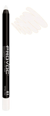 Подводка гелевая в карандаше для глаз Gel Eye Liner: 61 White Hot provoc eye liner 61 гелевая подводка в карандаше для глаз white hot