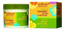 alba BOTANICA Увлажняющий крем для лица с экстрактом алоэ и зеленого чая Hawaiian Oil Free Moisturizer 85г