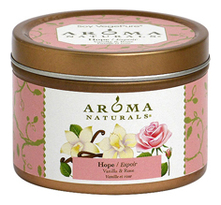 Aroma Naturals Ароматическая свеча Hope Vanilla & Rose 80г