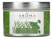 Aroma Naturals Ароматическая свеча Vitality Organic Peppermint & Eucalyptus 79,38г