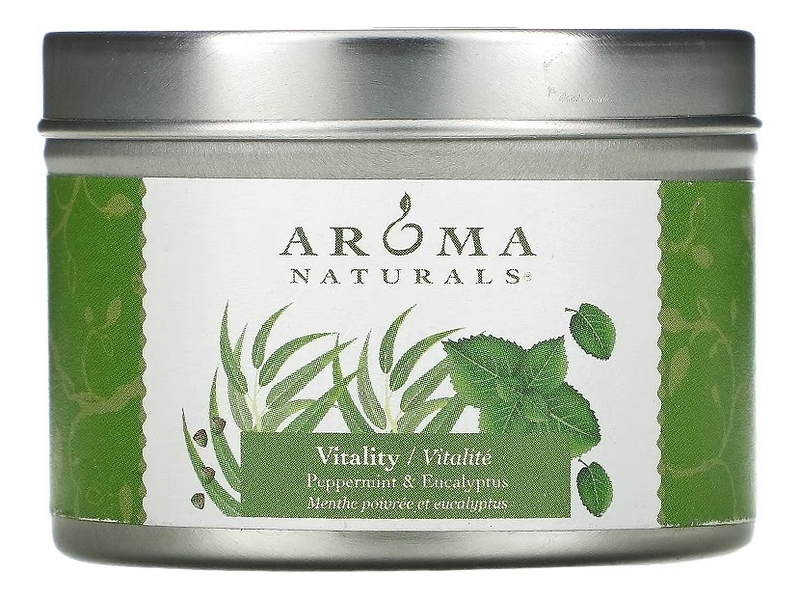 Ароматическая свеча Vitality Organic Peppermint  Eucalyptus 79,38г