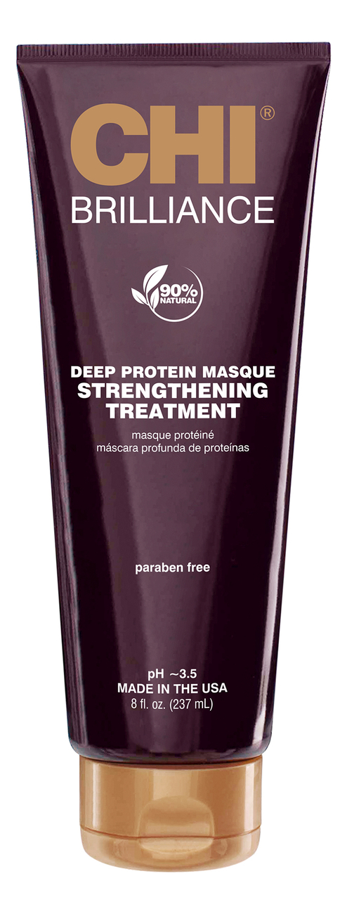 Маска для волос Deep Brilliance Protein Masque Streightetning Treatment 237мл профессиональная косметика для волос chi маска для укрепления волос deep brilliance deep protein masque strengthening treatment