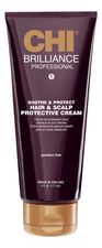 CHI Защитный крем для кожи головы и волос Deep Brilliance Soothe & Protect Hair & Scalp Protective Cream 177мл