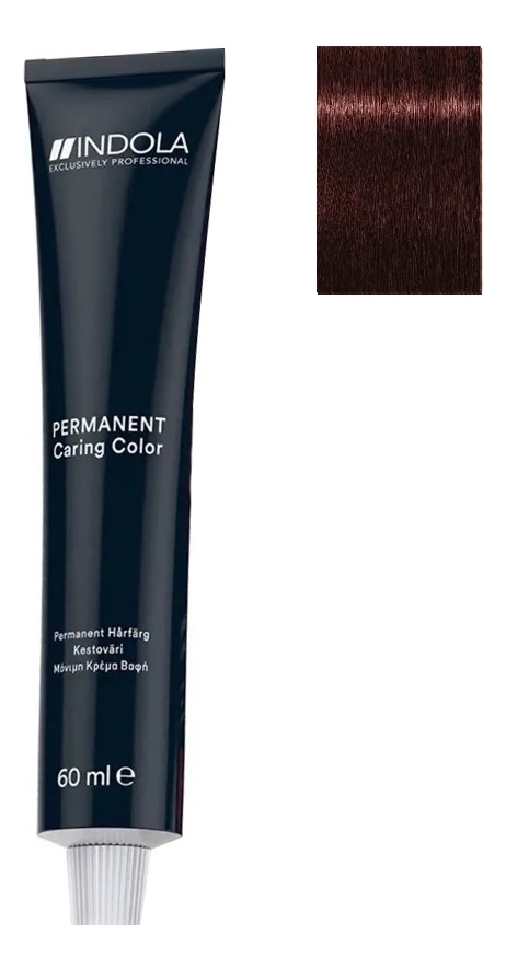 

Стойкая крем-краска для волос Permanent Caring Color 60мл: 5.67 Светло-коричневый красный фиолетовый, Стойкая крем-краска для волос Permanent Caring Color 60мл