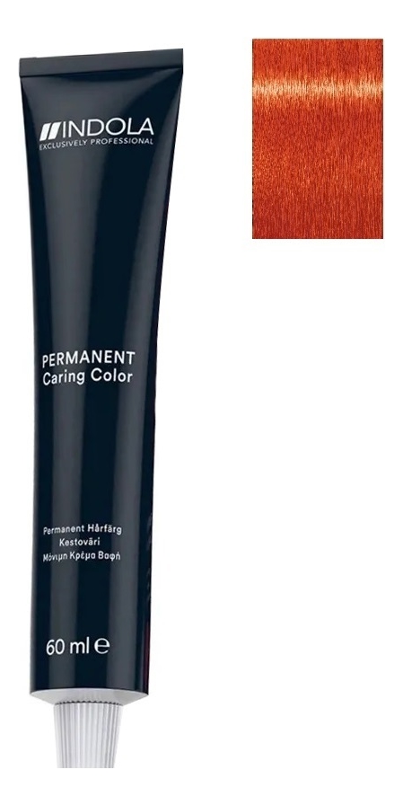 

Стойкая крем-краска для волос Permanent Caring Color 60мл: 9.44 Очень светлый блондин интенсивно-медный, Стойкая крем-краска для волос Permanent Caring Color 60мл