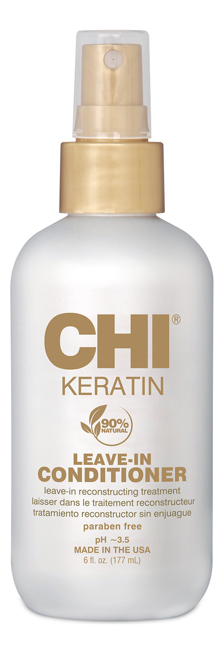 Несмываемый увлажняющий кондиционер Keratin Leave-In Conditioner 177мл