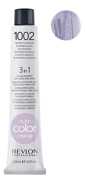 

Краска для волос Nutri Color Creme 1002 White Platinum: Краска 100мл, Краска для волос Nutri Color Creme 1002 White Platinum